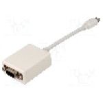 Cablu {{Tip cablu de conectare}}, D-Sub 15pin HD soclu, mini DisplayPort mufa, {{Lungime cablu}}, {{Culoare izolaţie}}, Goobay - 51730