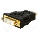 Cablu {{Tip cablu de conectare}}, DVI-I (24+5) soclu, HDMI mufa, {{Lungime cablu}}, {{Culoare izolaţie}}, ASSMANN - AK-330505-000-S