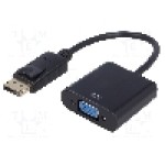 Cablu {{Tip cablu de conectare}}, DisplayPort mufa, D-Sub 15pin HD soclu, 0.15m, {{Culoare izolaţie}}, AKYGA - AK-AD-36