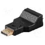 Cablu {{Tip cablu de conectare}}, DisplayPort mufa, D-Sub 15pin HD soclu, {{Lungime cablu}}, {{Culoare izolaţie}}, Goobay - 63489