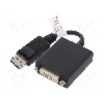 Cablu {{Tip cablu de conectare}}, DisplayPort mufa, DVI-I (24+5) soclu, 150mm, negru, ASSMANN - AK-340409-001-S