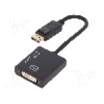 Cablu {{Tip cablu de conectare}}, DisplayPort mufa, DVI-I (24+5) soclu, 200mm, {{Culoare izolaţie}}, EDNET - 84516