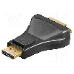 Cablu {{Tip cablu de conectare}}, DisplayPort mufa, DVI-I (24+5) soclu, {{Lungime cablu}}, {{Culoare izolaţie}}, Goobay - 51720