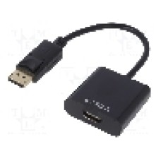 Cablu {{Tip cablu de conectare}}, DisplayPort mufa, HDMI soclu, 0.15m, {{Culoare izolaţie}}, AKYGA - AK-AD-11