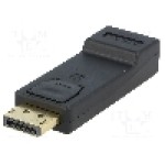 Cablu {{Tip cablu de conectare}}, DisplayPort mufa, HDMI soclu, {{Lungime cablu}}, {{Culoare izolaţie}}, Goobay - 51719