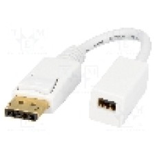Cablu {{Tip cablu de conectare}}, DisplayPort mufa, mini DisplayPort soclu, {{Lungime cablu}}, {{Culoare izolaţie}}, LOGILINK - CV0040