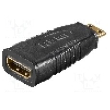 Cablu {{Tip cablu de conectare}}, HDMI mini mufa, HDMI soclu, {{Lungime cablu}}, {{Culoare izolaţie}}, Goobay - 68841