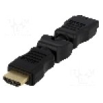 Cablu {{Tip cablu de conectare}}, HDMI mufa, HDMI mufa mobila 360°, {{Lungime cablu}}, {{Culoare izolaţie}}, LOGILINK - AH0012