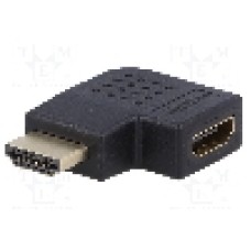 Cablu {{Tip cablu de conectare}}, HDMI mufa, HDMI soclu 90°, {{Lungime cablu}}, {{Culoare izolaţie}}, AKYGA - AK-AD-45