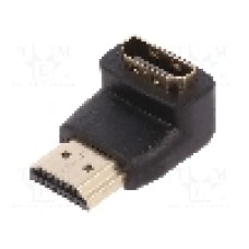 Cablu {{Tip cablu de conectare}}, HDMI mufa, HDMI soclu 90°, {{Lungime cablu}}, {{Culoare izolaţie}}, ASSMANN - AK-330502-000-S