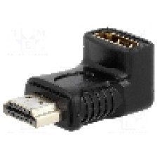 Cablu {{Tip cablu de conectare}}, HDMI mufa, HDMI soclu 90°, {{Lungime cablu}}, {{Culoare izolaţie}}, Goobay - 51727