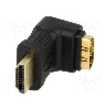 Cablu {{Tip cablu de conectare}}, HDMI mufa, HDMI soclu 90°, {{Lungime cablu}}, {{Culoare izolaţie}}, LOGILINK - AH0007