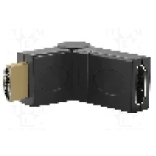 Cablu {{Tip cablu de conectare}}, HDMI mufa, HDMI soclu mobila 360°, {{Lungime cablu}}, {{Culoare izolaţie}}, QOLTEC - 50516