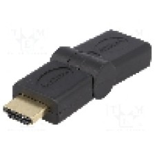 Cablu {{Tip cablu de conectare}}, HDMI mufa, HDMI soclu mobila ±90°, {{Lungime cablu}}, {{Culoare izolaţie}}, LOGILINK - AH0011