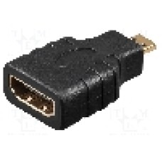 Cablu {{Tip cablu de conectare}}, HDMI soclu, micro mufa HDMI, {{Lungime cablu}}, {{Culoare izolaţie}}, Goobay - 68842