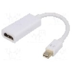 Cablu {{Tip cablu de conectare}}, HDMI soclu, mini DisplayPort mufa, 0.15m, {{Culoare izolaţie}}, AKYGA - AK-AD-38