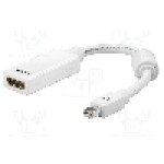 Cablu {{Tip cablu de conectare}}, HDMI soclu, mini DisplayPort mufa, {{Lungime cablu}}, {{Culoare izolaţie}}, Goobay - 51729