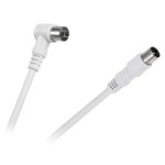 CABLU RF VIDEO ALB MUFA DREAPTA- 90GR 2.5M - KPO2740F-2.5