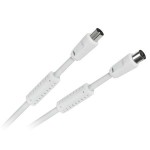 CABLU TV VIDEO CU FILTRE FERITA ALB 1.5M - KPO3970-1.5