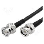 Cablu adaptor BNC mufa, din ambele parţi, 0.5m, 50Ω, AMPHENOL - AFN81