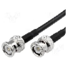 Cablu adaptor BNC mufa, din ambele parţi, 1m, 50Ω, AMPHENOL - AFN82