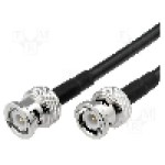Cablu adaptor BNC mufa, din ambele parţi, 2m, 50Ω, AMPHENOL - AFN83