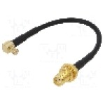 Cablu adaptor MCX tata, SMA mama, 150mm, {{Impedanţa de unda}}, JC Antenna - 