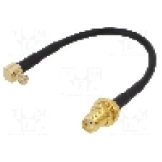 Cablu adaptor MCX tata, SMA mama, 150mm, {{Impedanţa de unda}}, JC Antenna - 