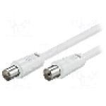 Cablu adaptor coaxiala 9,5mm mufa, coaxiala 9,5mm priza, 10m, 75Ω, Goobay - 50716