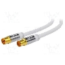 Cablu adaptor coaxiala 9,5mm mufa, coaxiala 9,5mm priza, 10m, 75Ω, Goobay - 70325