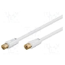 Cablu adaptor coaxiala 9,5mm mufa, coaxiala 9,5mm priza, 1.5m, 75Ω, Goobay - 67282