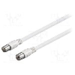 Cablu adaptor coaxiala 9,5mm mufa, coaxiala 9,5mm priza, 1m, 75Ω, Goobay - 66612