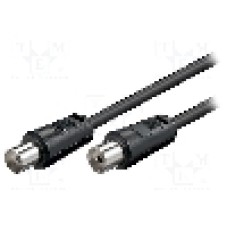 Cablu adaptor coaxiala 9,5mm mufa, coaxiala 9,5mm priza, 20m, 75Ω, Goobay - 50913