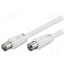 Cablu adaptor coaxiala 9,5mm mufa, coaxiala 9,5mm priza, 3.5m, 75Ω, Goobay - 50719