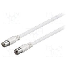 Cablu adaptor coaxiala 9,5mm mufa, coaxiala 9,5mm priza, 3m, 75Ω, Goobay - 66615