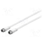 Cablu adaptor coaxiala 9,5mm mufa, din ambele parţi, 1.5m, 75Ω, Goobay - 66621