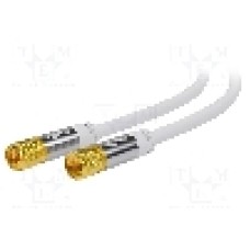 Cablu adaptor coaxiala 9,5mm mufa, din ambele parţi, 1m, 75Ω, Goobay - 70598