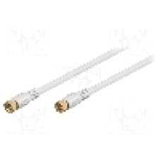 Cablu adaptor din ambele parţi, F mufa, 7.5m, 75Ω, Goobay - 67294