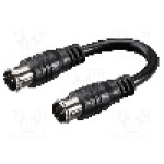 Cablu adaptor din ambele parţi, F mufa 