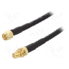 Cablu adaptor reverse, SMA mufa, SMA soclu, 2m, 50Ω, Goobay - 51676