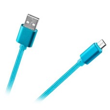 CABLU USB - MICRO USB NYLON ALBASTRU - ML0801BL CABLU USB - MICRO USB NYLON ALBASTRU - ML0801BL