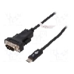 Cablu D-Sub 15pin HD mufa, USB C mufa, High Speed, lungime 1.8m, {{Culoare izolaţie}}, Goobay - 79293