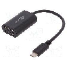 Cablu D-Sub 15pin HD soclu, USB C mufa, USB 3.0, lungime 0.2m, negru, Goobay - 38531