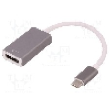 Cablu DisplayPort soclu, USB C mufa, USB 3.1, lungime 200mm, {{Culoare izolaţie}}, QOLTEC - 50429