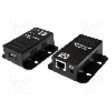 Cablu RJ45 soclu x2, USB A soclu, USB B soclu, USB 1.1, USB 2.0, lungime {{Lungime cablu}}, negru, LOGILINK - UA0267