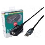 Cablu USB A mufa, USB A soclu, USB 2.0, lungime 10m, {{Culoare izolaţie}}, DIGITUS - DA-73100-1