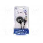 Cablu USB A mufa, USB A soclu, USB 2.0, lungime 1.5m, negru, LOGILINK - CU0013B