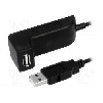 Cablu USB A mufa, USB A soclu, USB 2.0, lungime 1.5m, negru, LOGILINK - CU0036