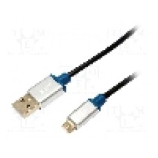 Cablu USB A mufa, USB B micro mufa, USB 2.0, lungime 1m, negru, LOGILINK - BUAM210