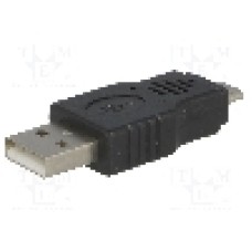 Adaptor USB A tata, micro USB tata, USB 2.0, VCOM, CA416-PB, T145571 Adaptor USB A tata, micro USB tata, USB 2.0, VCOM, CA416-PB, T145571